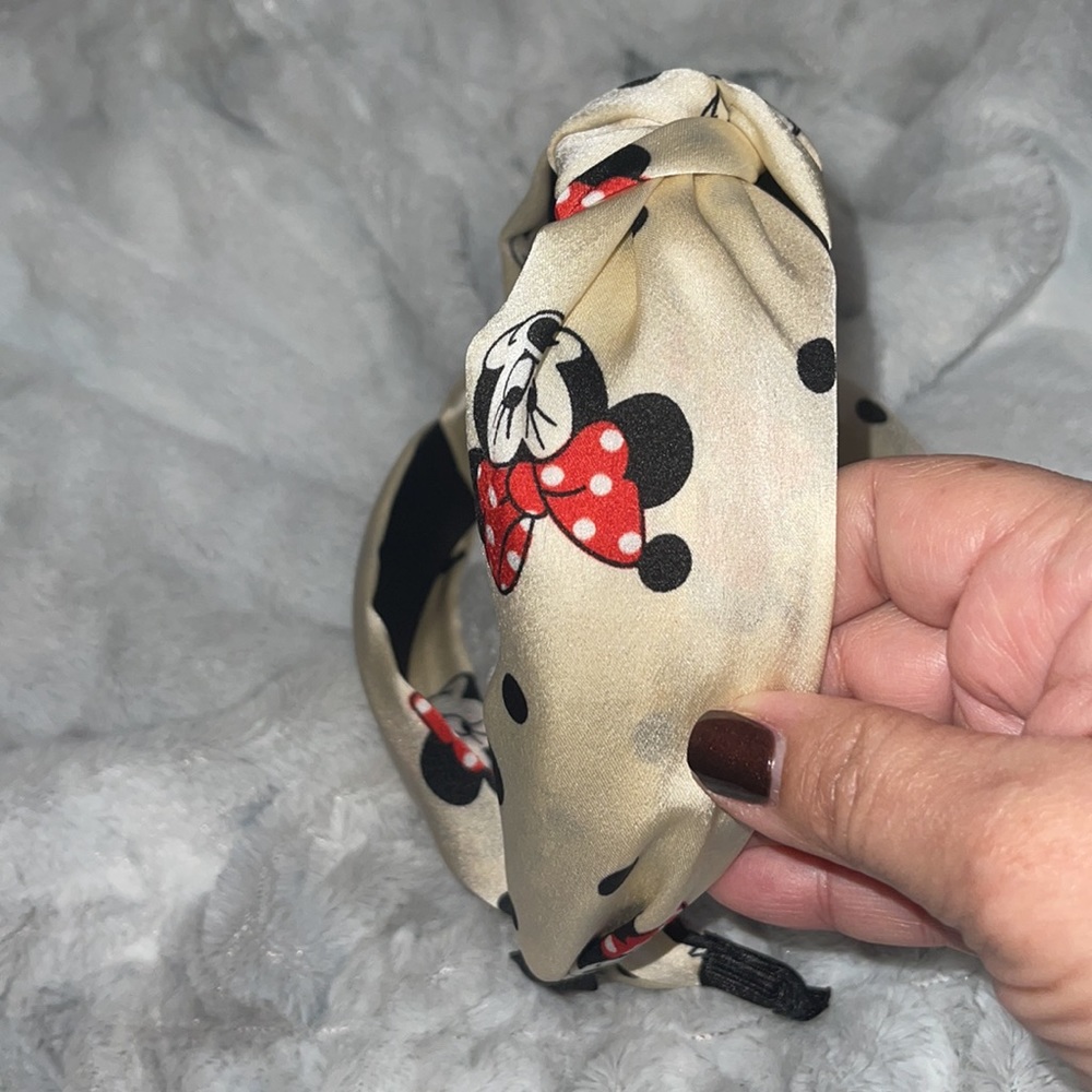Disney Minnie Mouse headband cream NEW